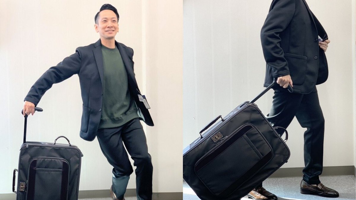 未使用 タグ付き はるやま クロスケース キャリーケース ビジネス 出張 旅行 旅行シーズンの人混みもスムーズに！独自の携行形態で周囲へ迷惑 未