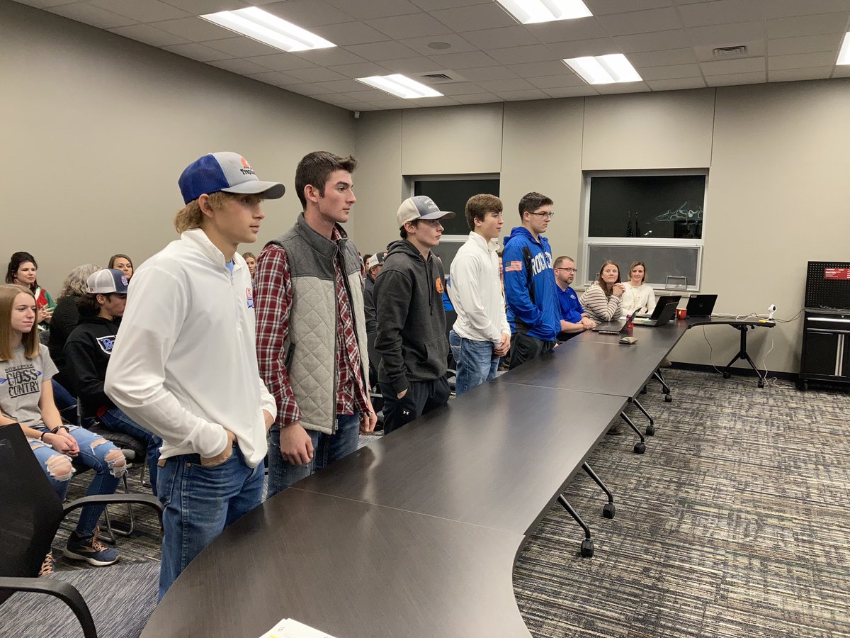 RockCreekHS's tweet photo. BOE Recognitions for Kyra Nippert (Ladies CC), RC Trap Team, RC Football Captains! https://t.co/KNjWRFvjgV