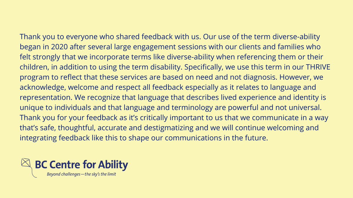 BCCFA's tweet photo. @GERONursing @Coast_Capital Thank you to everyone who shared feedback with us. Please see our response below. https://t.co/w0ehuNQwt6