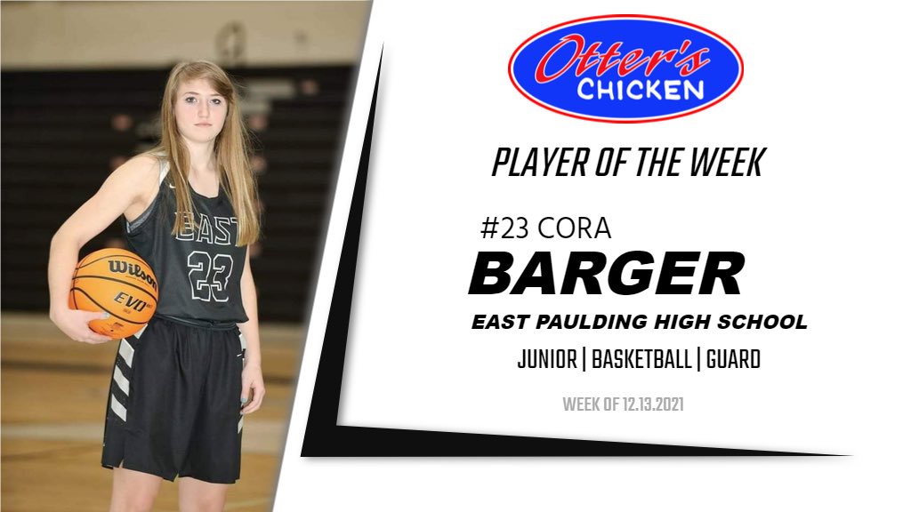 AthleticsEP's tweet photo. Congrats to @barger_cora for being selected as the @otterschicken Player of The Week! Last week, Cora averaged 10 points, 8 rebounds, &amp; 4 assists per game. We are so proud of all your hard work, enjoy your FREE meal at Otter’s Chicken. WE. ARE. EAST. 🏴‍☠️🏀🏴‍☠️ @EPRaiderball https://t.co/MqVMNMee32