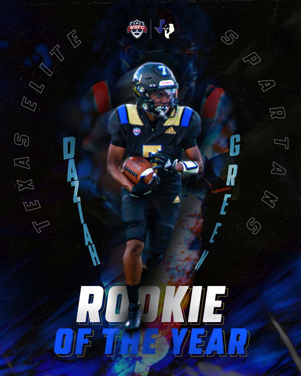 TXEliteFootball's tweet photo. Daziah Green, came to play! #ROTY | #BeElite | @DopeNot2Mention ⚔️💙 https://t.co/AVoUp71pYB