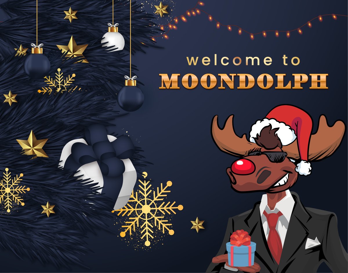 Welcome to Moondolph, The Red Nose Rocket. 🚀 
The new festive token that delivers presents straight from Santa's sleigh. 🛷  #BSCGems #MOON #memecoin #BSC #Crypto #Moondolph