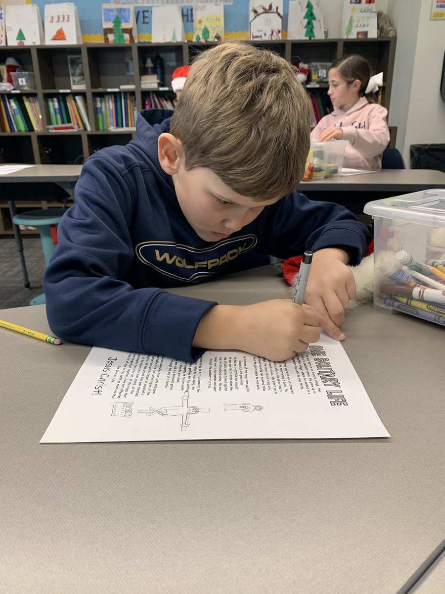 WA4thDavid's tweet photo. Elves, chocolate milk, and annotating poems…working hard for Christmas break! #WhitefieldAcademy https://t.co/6FlGCV8dTi