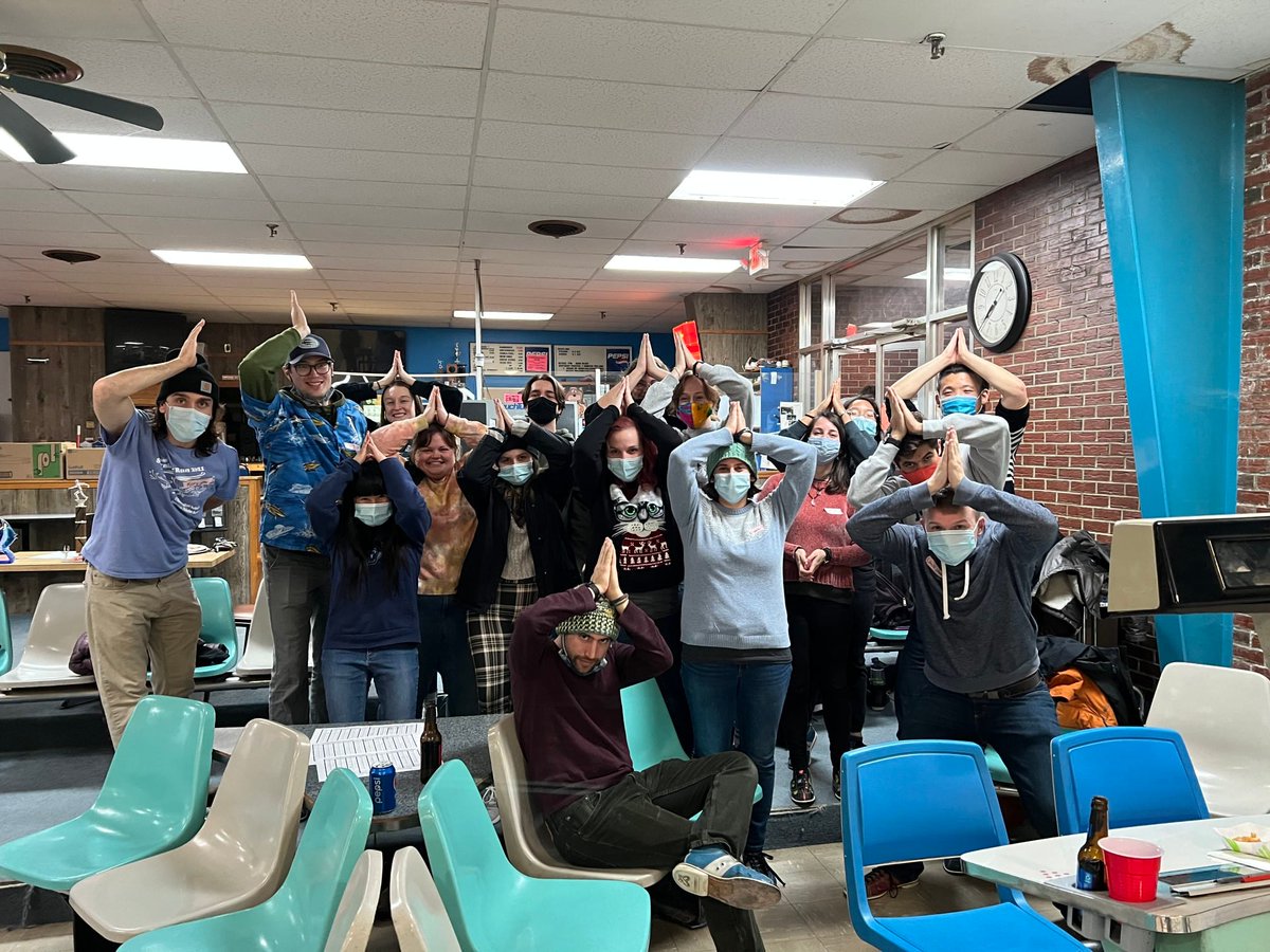 UMaineAFS's tweet photo. The UMaine AFS subunit secured the victory in our recent competition with the UMaine Wildlife Society in candlepin bowling. Thank you to all those that joined us and a huge thank you to Old Town Bowling Center! https://t.co/I5p2lLjych