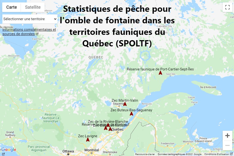 geopratic's tweet photo. 2 nouveaux territoires (la #zec Buteux et la #réservefaunique Porc-Cartier-7Îles) sont ajoutés à l'outil de consultation des statistiques de pêche #SPOLTF. #pêche #donnéesouvertes #statistiques #cartographie https://t.co/rsQ2PKge04 https://t.co/cP5yYOmIiF