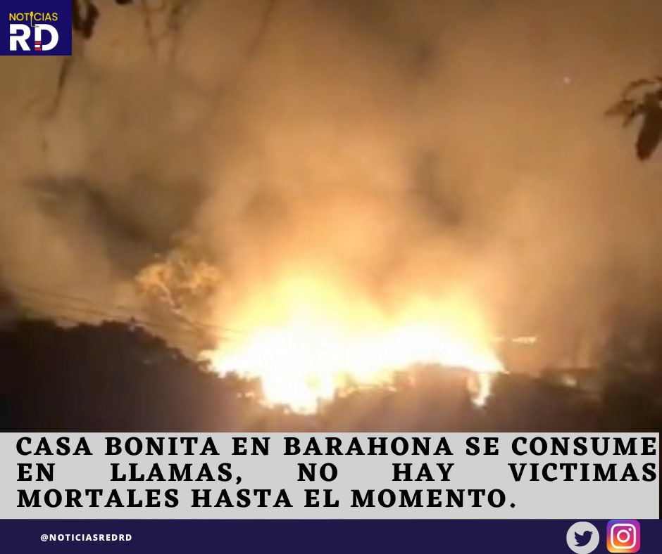 NoticiasRedRd's tweet photo. La comunidad de #Bahoruco, #LaCienega así como otras localidades se verán fuertemente afectados luego de que casi en su totalidad se consumiera en llamas el complejo #CasaBonita en #Barahona en donde se brindaba empleos y producción para la comunidad. 

#RepublicaDominicana https://t.co/nvSJII0z2O
