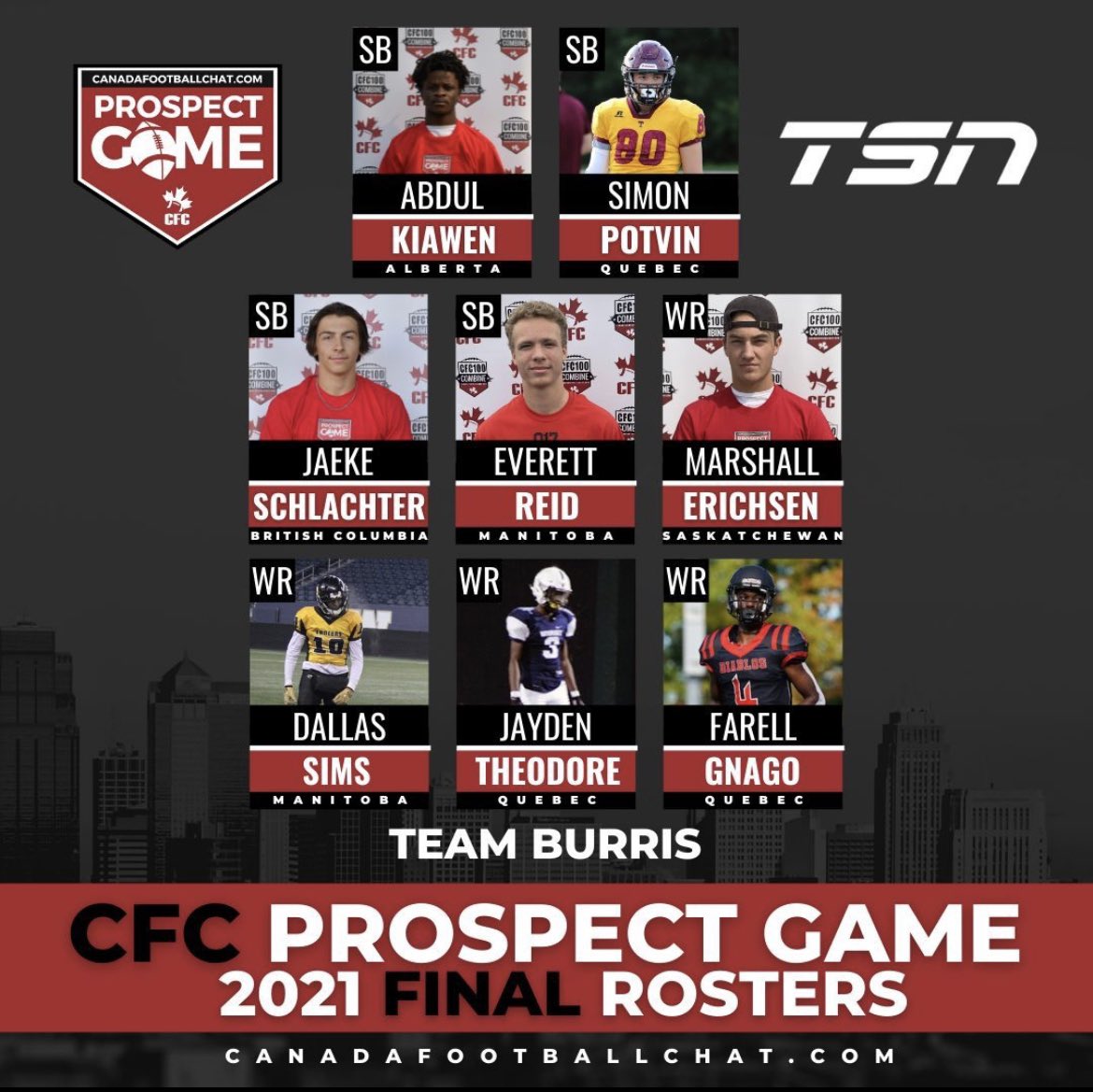 Super honoured to be put on the CFC prospect game roster as a slot receiver! <a href="/CFCProspectGame/">CFC Prospect Game</a> <a href="/chatfootball/">CanadaFootballChat</a>