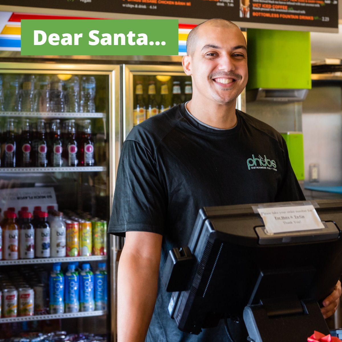 If you could ask Santa for one thing on our menu, what would it be?