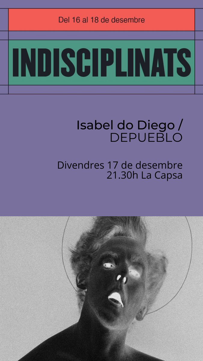 Este viernes 17 de diciembre estará @ISABELDODIEGO a las 21:30 en La Capsa 🔥 ¡No podemos esperar más!