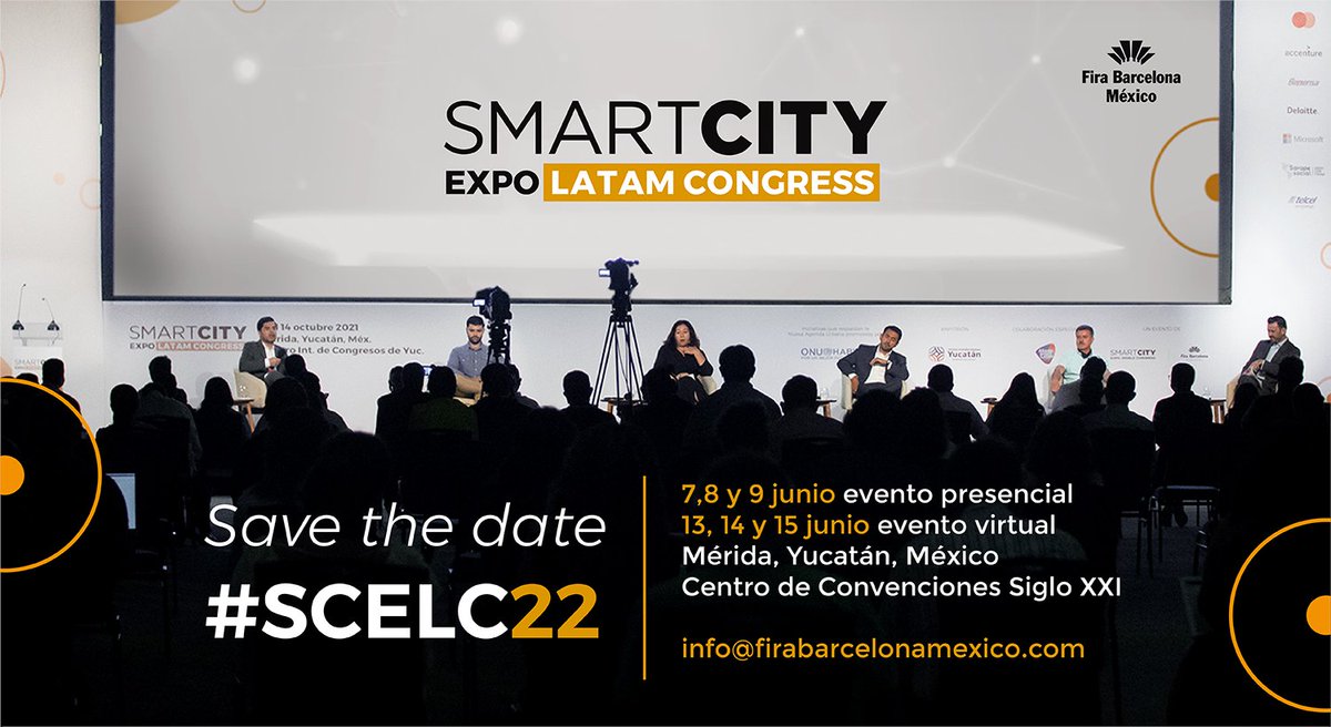 📆¡SAVE DE DATE! Con mucha emoción les compartimos las fechas en las que se realizará el #SCELC22. Nuestra séptima edición será el catalizador de la planeación e implementación de los proyectos eje de la activación de la región latinoamericana. 🌎 ¡Nos vemos en Mérida!