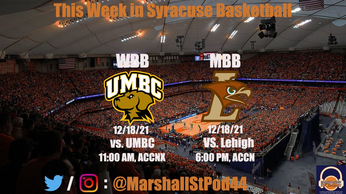 Just two games this week in Syracuse Basketball…and it’s a Dome Doubleheader on Saturday https://t.co/KBeHcwK2aJ