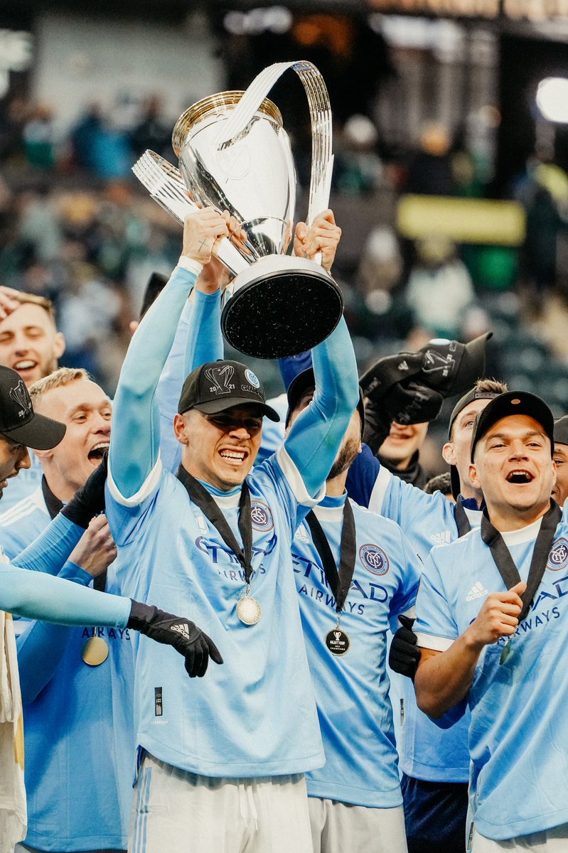 I couldn’t be happier about my first season in New York! 🗽🏆 thank you for the support this season it was truly amazing 💙 WE ARE THE CHAMPIONS @NYCFC