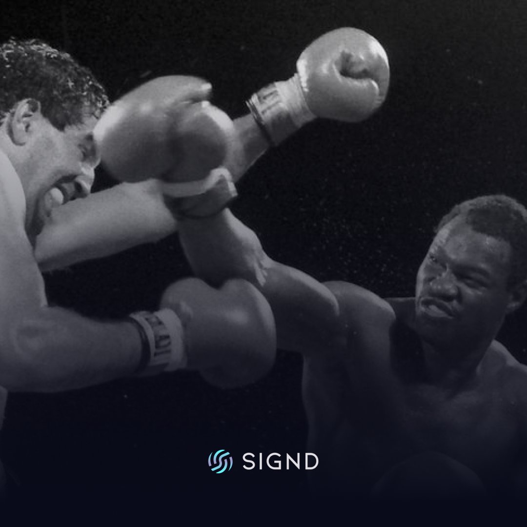 GetSignd's tweet photo. 40 years later and the champ still got it! 🥊 This weekend marked the 40th anniversary of Larry Holmes’ victory over Gerry Cooney in a fight for the ages.

Head to https://t.co/SUbzjj9Ggz to learn more about your favorite Icon.

#Boxing #LarryHolmes #GifttheMoment https://t.co/QfhFkk6iiE