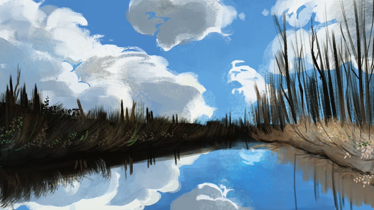 Calendaae's tweet photo. yay for fluffy clouds! https://t.co/lZbPC0q3kB