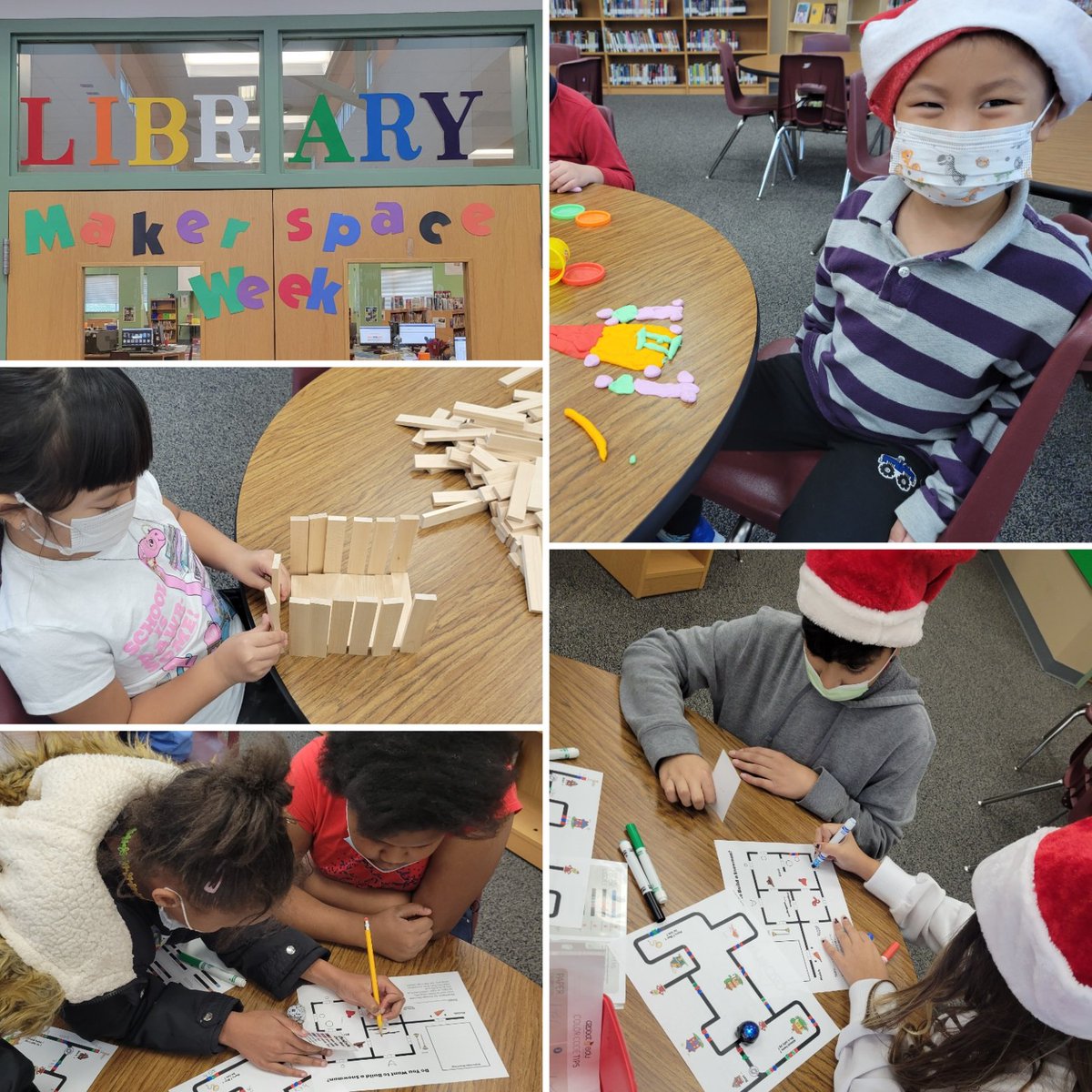 It's Makerspace Week in the <a href="/Wieland_PFISD/">Wieland Elementary</a> library! We are having all kinds of fun building, coding, and working together! #pfisdlibraries #pfisd