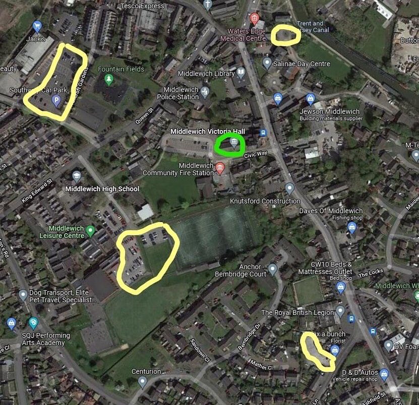 We are open for bookings and we walk in’s at the times below this week. All clinic bookings (830 people per session) are full so please if you can park elsewhere than Civic Way car park or walk to the centre please please do. Please see our Facebook page for the postcodes