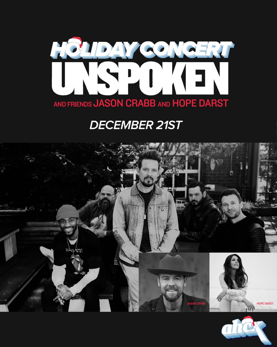 Next week! We'll be live for an interactive At Home Concert Experience Holiday Concert sponsored by #SoldiersForFaith! 

Tix: https://t.co/t5Gsrj9XSE

Join us Dec. 21st w/ our friends Jason Crabb and Hope Darst! Tickets are free, but they are limited so get them reserved now. https://t.co/lgzzIaso3m