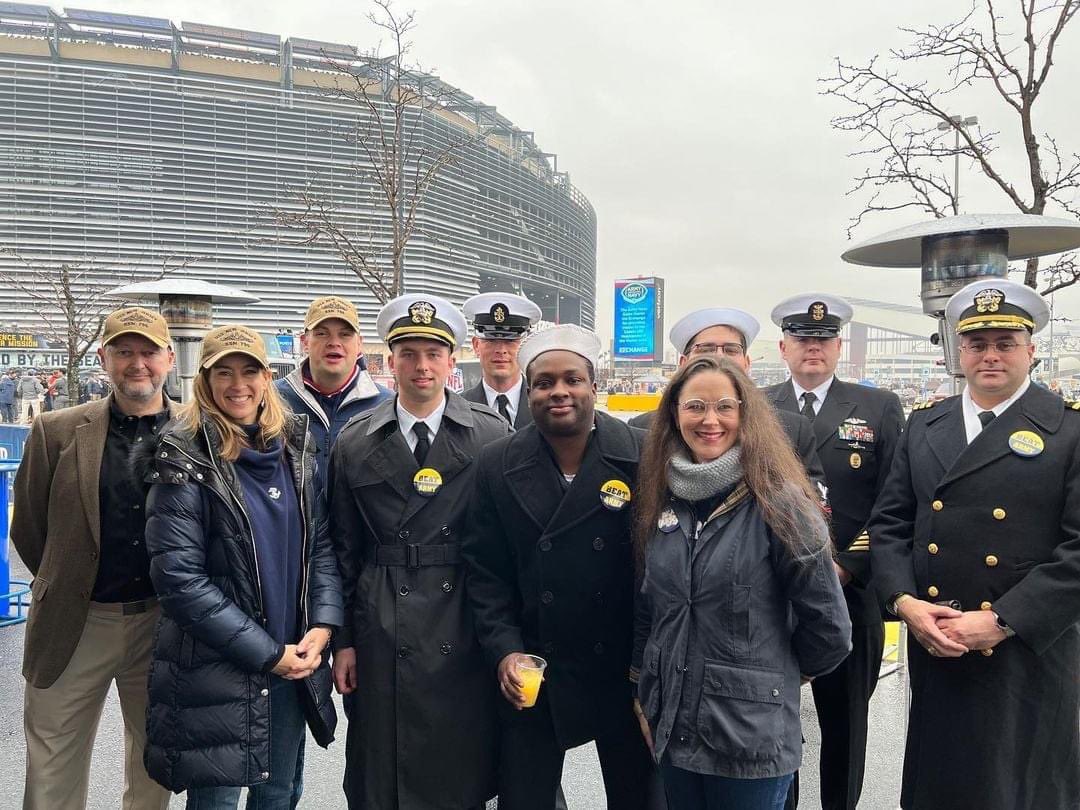 It was great to see <a href="/RepSherrill/">Rep. Mikie Sherrill</a> at the #ArmyNavy game! She met some of our committee trustees and members of the PCU submarine crew. Thank you for your support, Congresswoman <a href="/MikieSherrill/">Mikie Sherrill</a>.