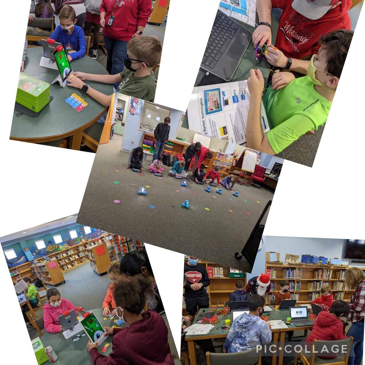 abcox0215's tweet photo. We enjoyed coding this morning with @mchsmustangs! This was an awesome way to start our week! @wcpssdll https://t.co/JGMNMiI7hV