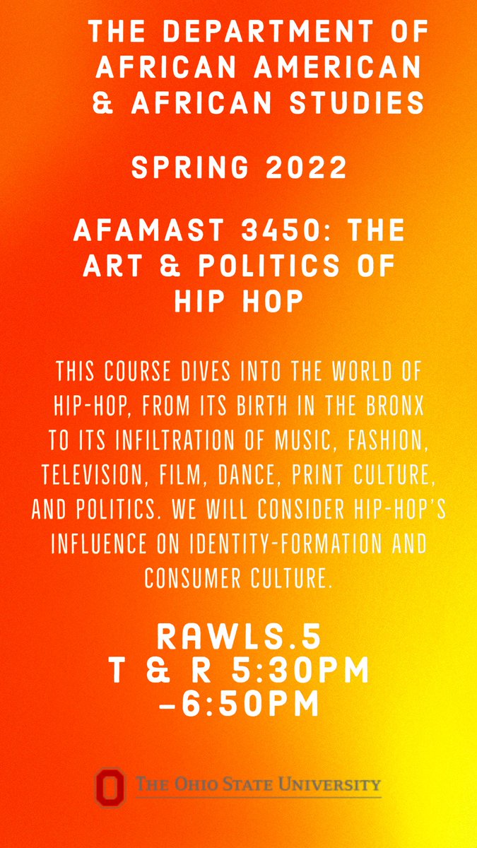 Check out our featured courses for Spring 2022: aaas.osu.edu/students/cours…