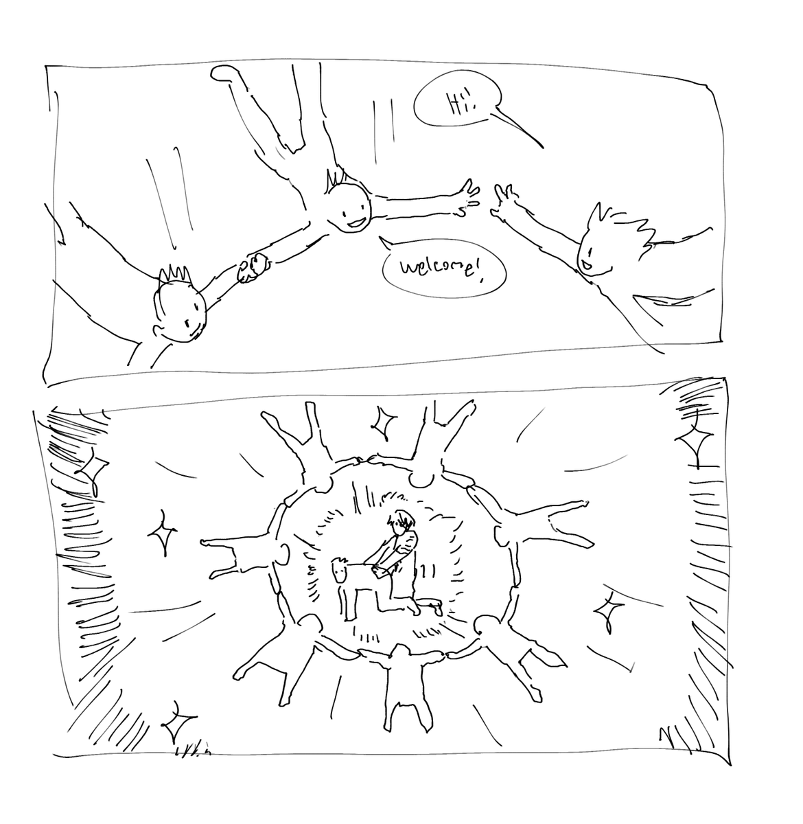 petulantanimal's tweet photo. some days fandom twt rly sucks but other days it feels like this https://t.co/QLXxcJ9DIT