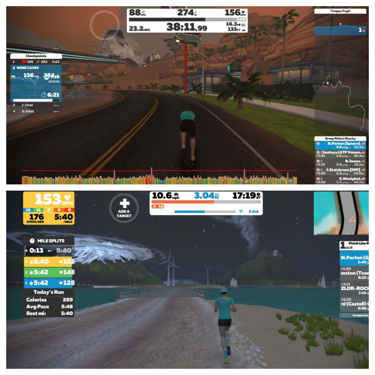 NickParton85's tweet photo. Super happy to complete another year of @GoZwiftTri Triathlon Academy.  The tight workout schedule after Boston earned me a few easier weeks until the 2022 build!  #swimbikerun #triathlete https://t.co/FsxxRmOFPO