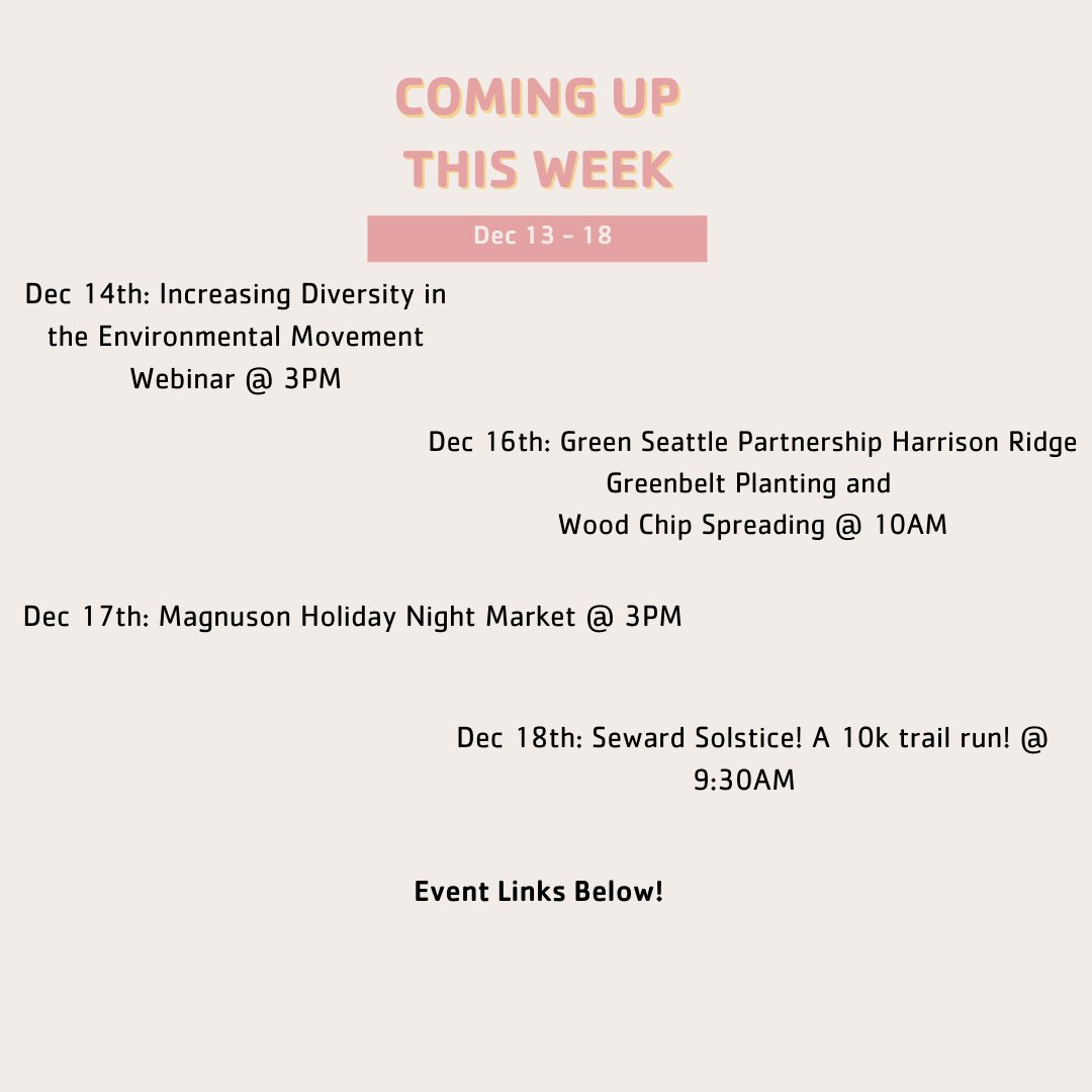 YESCSeattle's tweet photo. Webinar: https://t.co/IasPpbgmcb
Harrison Ridge: https://t.co/tpcQmbWCkq
Magnuson Market: https://t.co/lbMC8zPVcV
Seward Solstice: 
https://t.co/kyReYYZNC4 https://t.co/X3Uw4C2fKQ