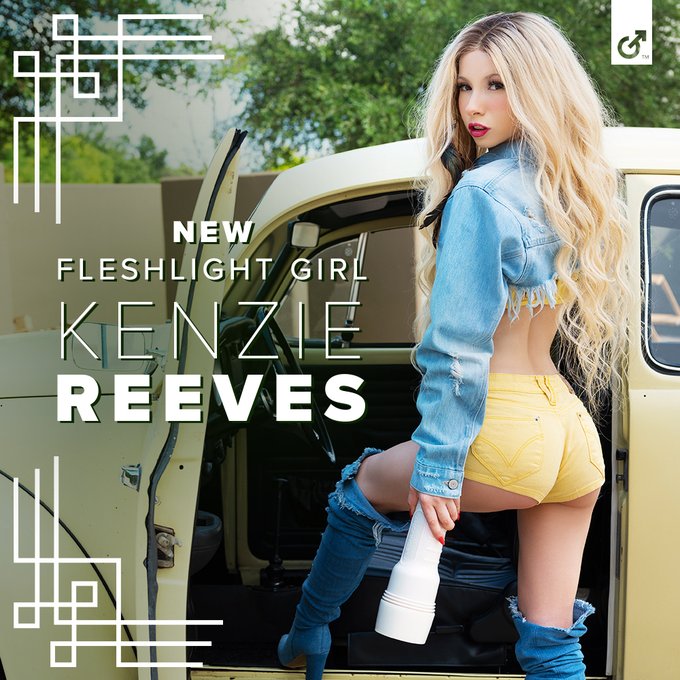 Our newest Fleshlight Girl is delivering all the 🔥 @ItsKenzieReeves Take a ride with her now at https://t