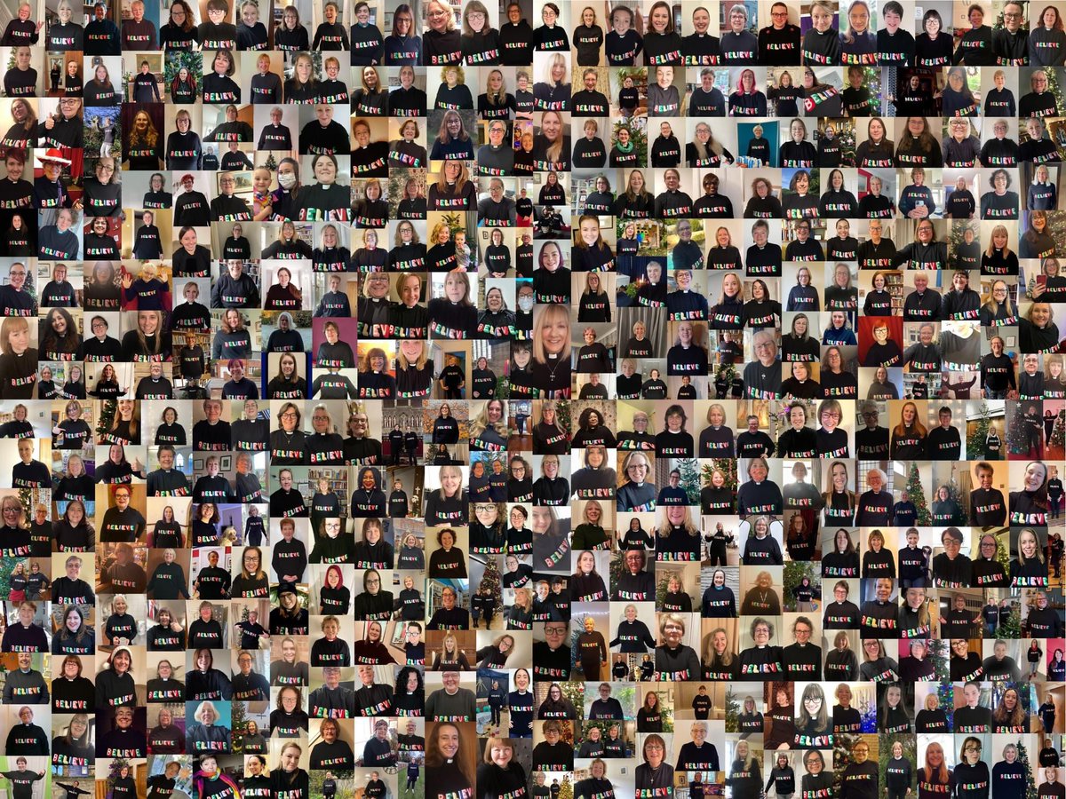 #TeamBelieve <a href="/marksandspencer/">M&S</a> Over 400 clergy women all proudly wearing their Christmas Jumper