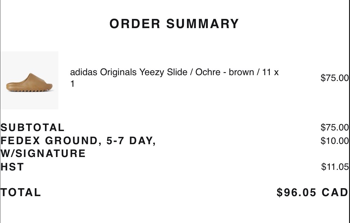 sneaker_web's tweet photo. 4 hits on the Yeezy Slides Ochre this morning. Shoutout @balkobot and @TheNorthCop 🔥🔥🔥🔥 https://t.co/mdl7I4DErn