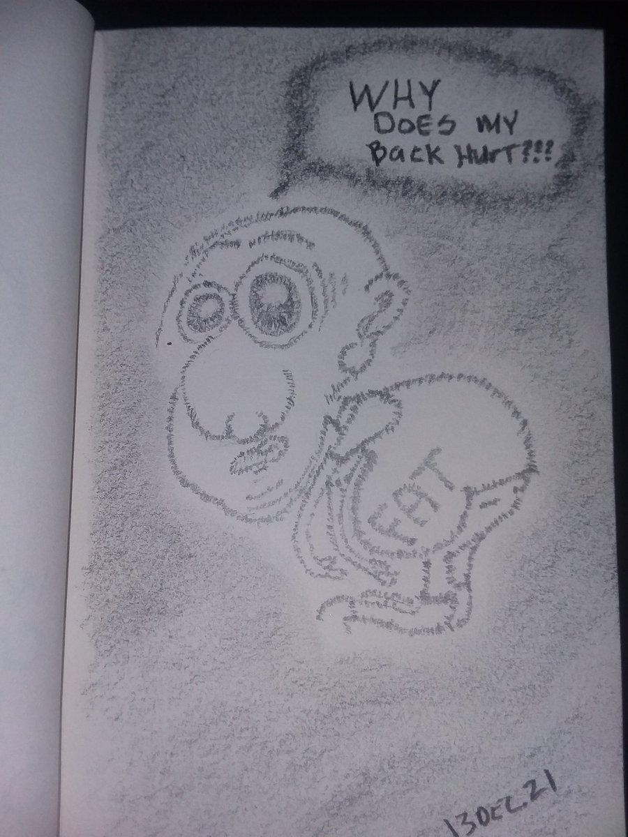 BadArtRulez's tweet photo. Fat.

#fat 
#backpain
#Pencildrawing 
#sketchbook 
#sketch 
#cartoonart 
#cartoon
#art https://t.co/I0c8adc2M7