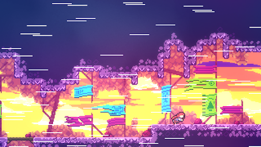 Marchtotheshop's tweet photo. @condonTUS Even though it's not the most high fidelity, photo-realistic experience, the pixel art of Celeste is something that always mesmerizes me. https://t.co/PLbQcQincj