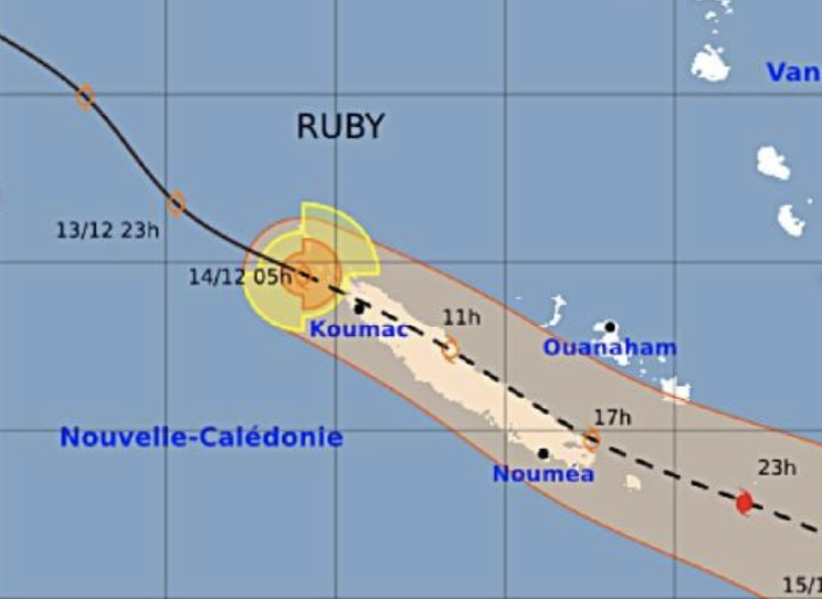 MichaelFieldNZ's tweet image. Damage is being inflicted in New Caledonia as #CycloneRuby hits the territory this morning - power grids are going out.