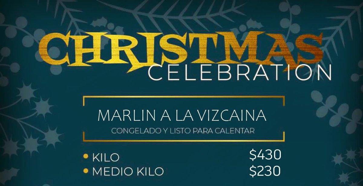 Producto de Temporada… 
Marlin a la Viscaína!!