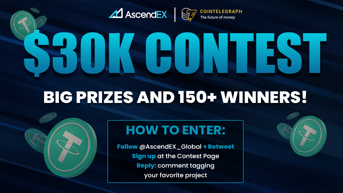 Our $30K giveaway is almost over! Follow these steps to enter and win a prize.

✅Follow <a href="/AscendEX_Global/">broken</a>
♻️Retweet this tweet 
🗣Comment your favorite crypto project 
👉Sign up here and increase your odds: buff.ly/3dLEkUv