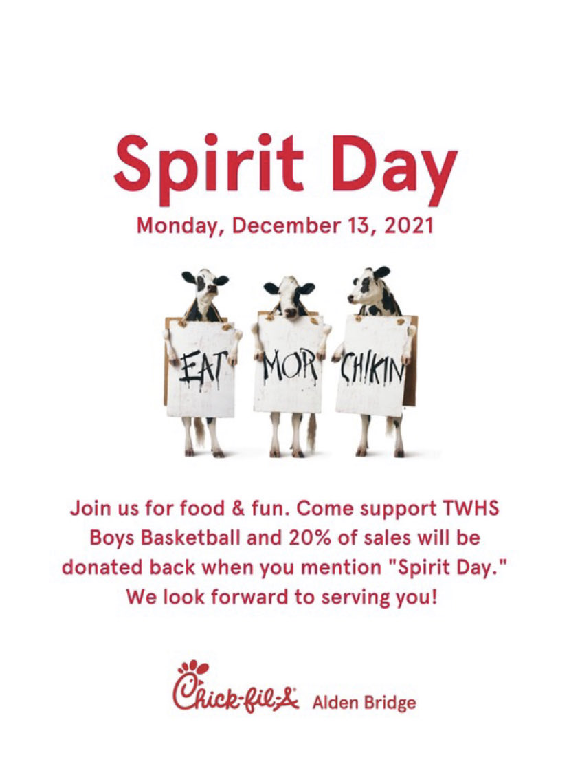 Take the night off from cooking tonight and come join us for dinner in support of TWHS Highlander Basketball!❤️🏀 🐮 🏀❤️