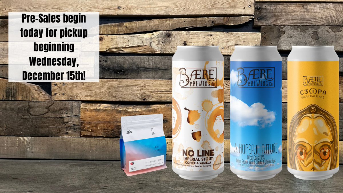 get your coffee and cans! baerebrewing.com