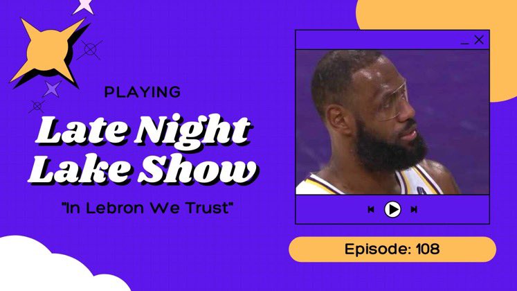 LateNightLakers's tweet photo. EP 108: In Lebron We Trust

@MrRickySpanish, @LeKwamJames,  and @osid24 discuss the latest and greatest in Hollywood. 

King James is still HIM 👑 
Anthony Davis Expectations 🔮 
Rumors SZN 📰

🎙: https://t.co/7agJKmQF6H
🍎: https://t.co/JFuqmAu4ac https://t.co/LCCTU2DhYP