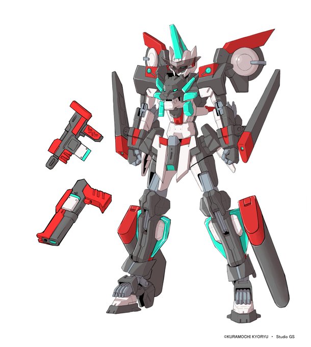 #ハンドレッドエッジコンテスト【オリジナル武装部門】【作品名:百銃の王】【応募要項に同意します】射撃武器運用に特化した装備多くのセンサーを駆使し正確な射撃ができるようになっている 