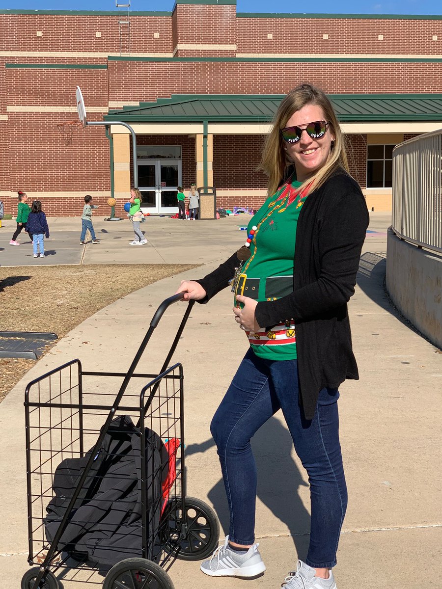 mrsngrayson's tweet photo. Getting my practice in for baby Grayson by pushing our new recess cart around thanks to @crystalbayley! https://t.co/IEJ0lhWWzM