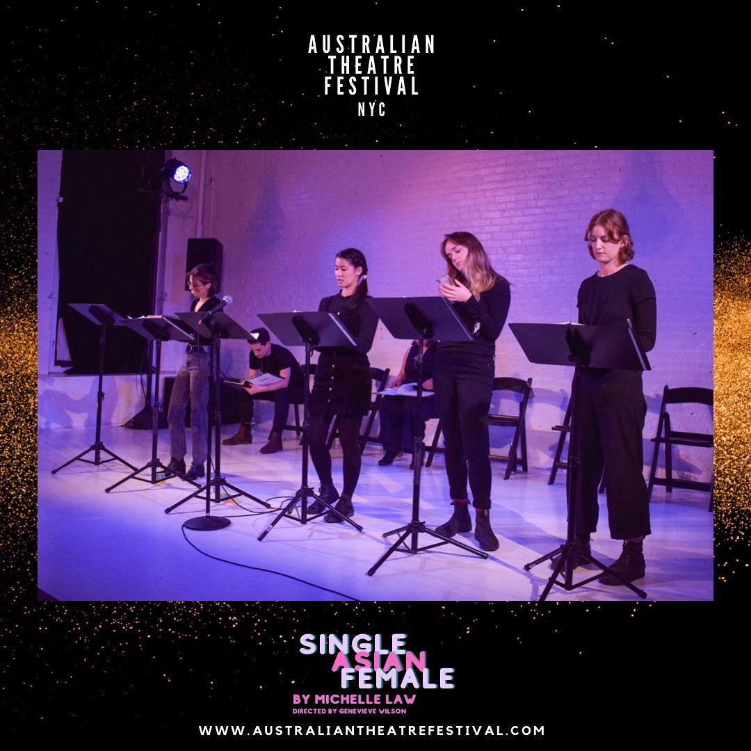 AusTheatreFest's tweet photo. The cast of “Single Asian Female” by Michelle Law ( @ms_michellelaw ) &amp; directed by Genevieve Wilson ( @GenGenWilson ) 🎉🎉🎉

2021 Australian Theatre Festival NYC 🇦🇺🇺🇸🎭
#AusTheatreFestNYC2021 https://t.co/Pj3016fMEd