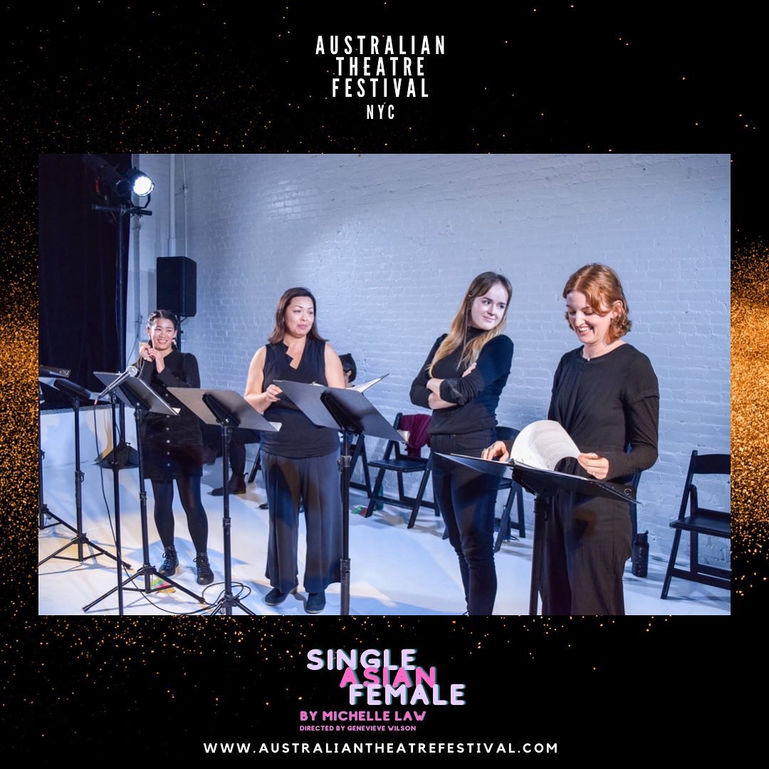 AusTheatreFest's tweet photo. The cast of “Single Asian Female” by Michelle Law ( @ms_michellelaw ) &amp; directed by Genevieve Wilson ( @GenGenWilson ) 🎉🎉🎉

2021 Australian Theatre Festival NYC 🇦🇺🇺🇸🎭
#AusTheatreFestNYC2021 https://t.co/NF0E3r6b9M