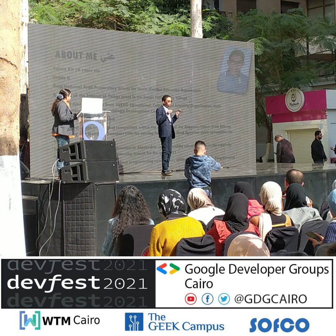 GDGCairo's tweet photo. Google developers group's devfest Cairo
Want to say Thank you to
👉Yassin Ali who Taken stage by storm on and told us about AR and VR🔥
Thanks yassin for This great session, your efforts and being our guest. ❤️🔥🔥
#DevFest2021
#devfestcairo2021
#GDGCairo https://t.co/rmcyaiYwEb