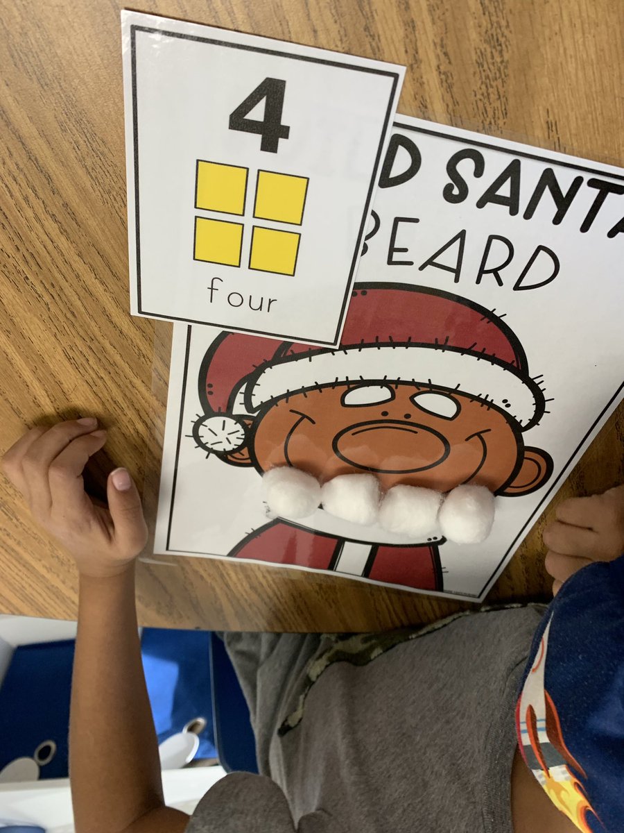csg0623's tweet image. Working on counting to 20 today! What a fun activity the week before Christmas Break! Build Santa’s Bears with Cotton Balls!