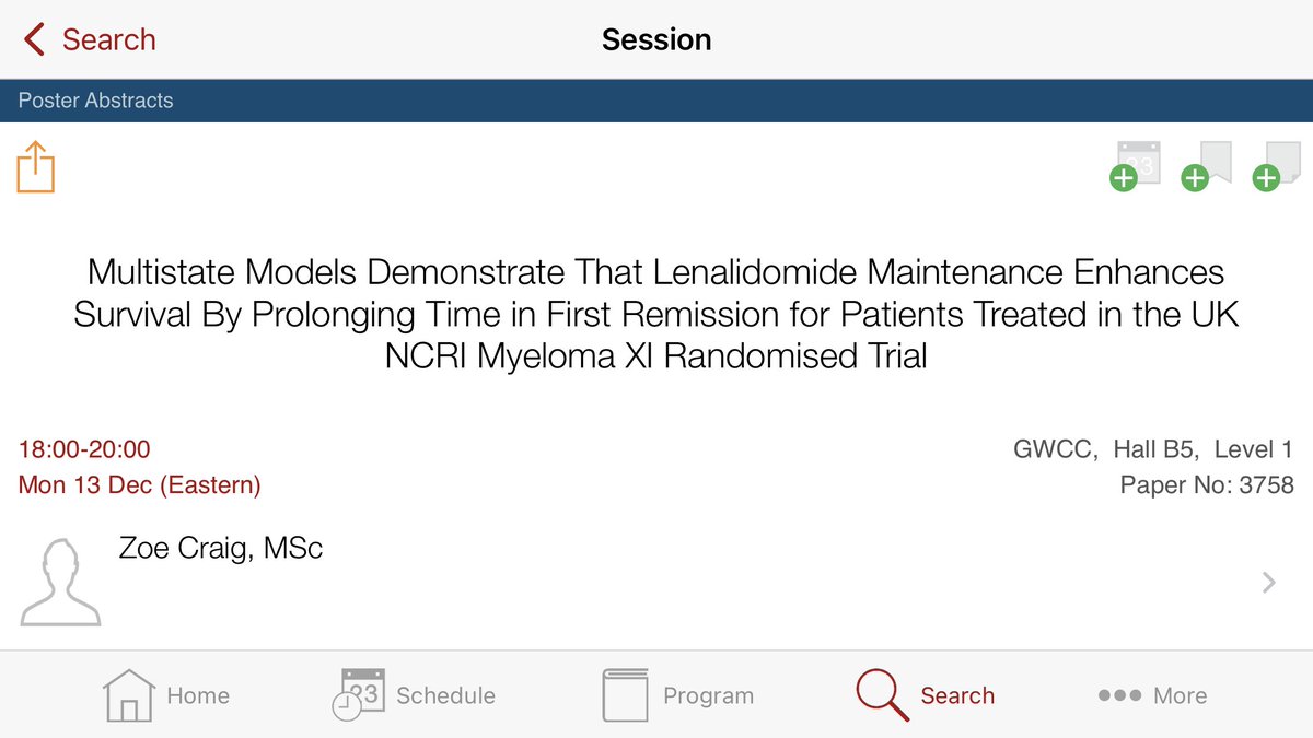 Zoe Craig from <a href="/LeedsCTRU/">Leeds CTRU</a> presents her elegant and insightful re-analysis of the Myeloma XI trial soon at #ASH2021. Multi-state models are likely to be the trial endpoints of the future and this work demonstrates their ability to answer question relevant to patients.