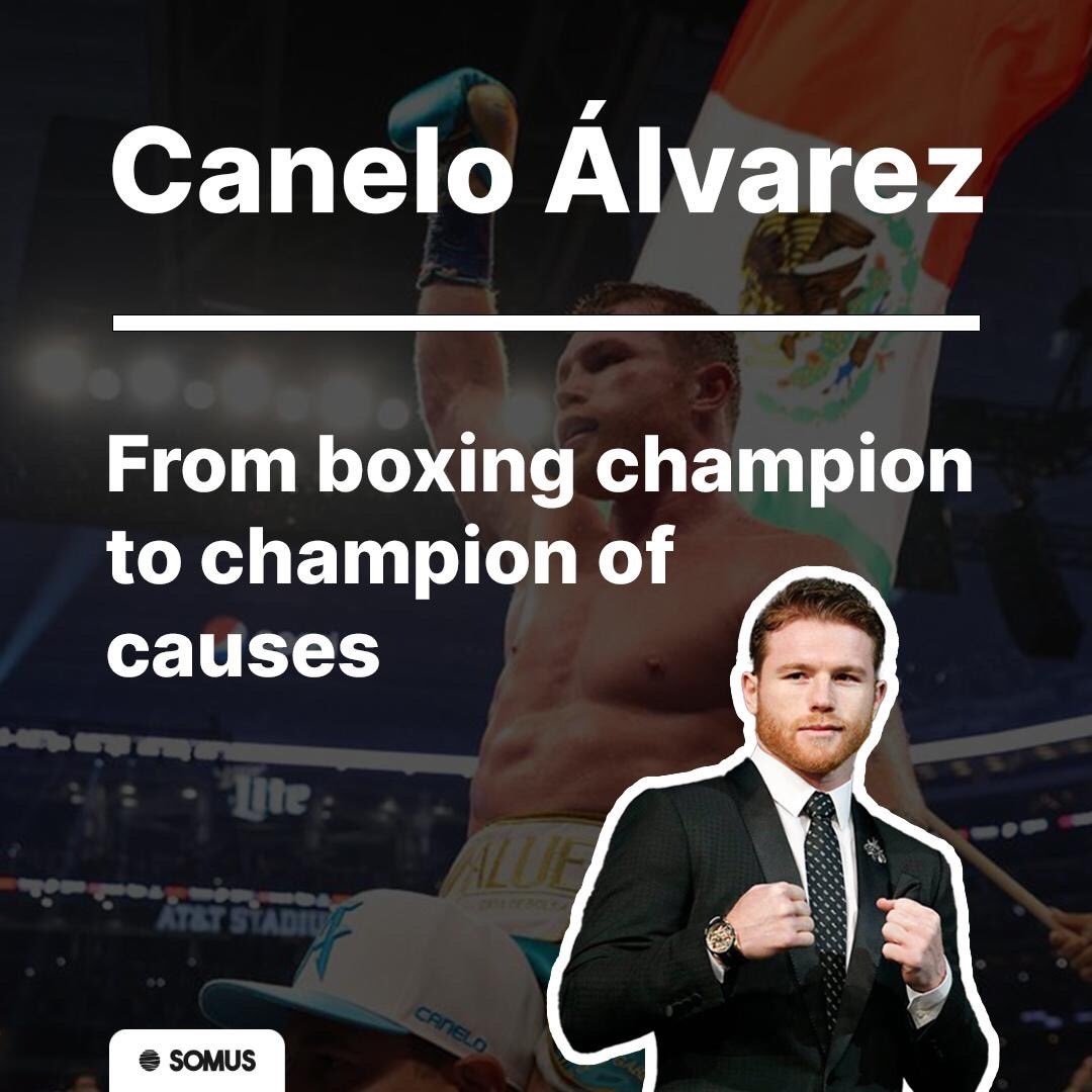 SomusGlobal's tweet photo. While famous athletes are commonly associated with splurging their salaries to furnish lavish lifestyles - #CaneloAlvarez is making of himself an #ExampleSetter by helping those who need it most.
Find out why 👇 https://t.co/55wLeuzpD9