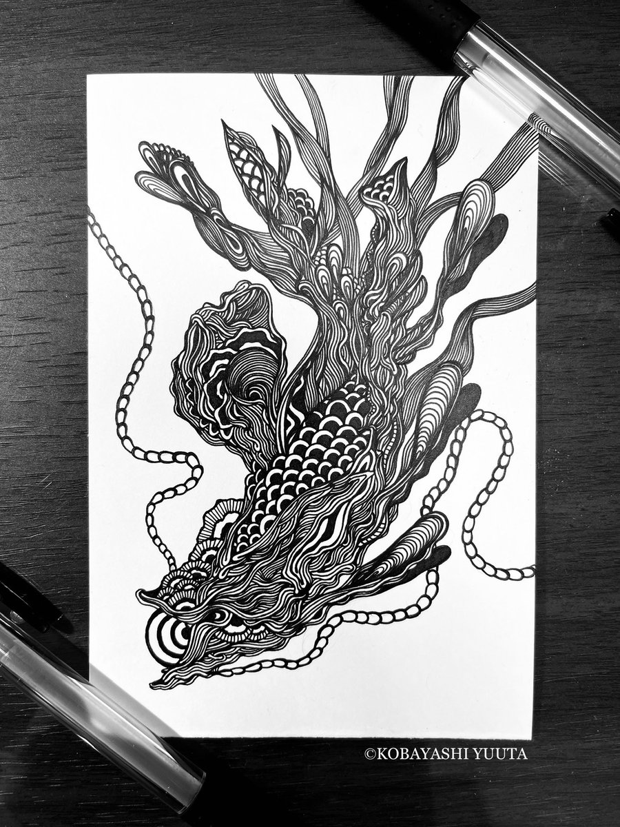 🖼2021/12/14本日の抽象画🖼 #抽象画 #ペン画を流してペン画民を増やそ