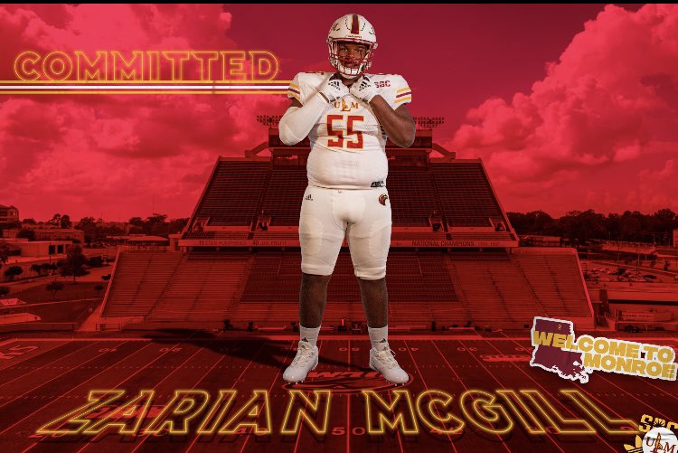 Excited to announce my commitment to Louisiana-Monroe University🔴🟡 #AGTG <a href="/CoachTBowden/">Terry Bowden</a> @Coach_MavMorris <a href="/JuCoFootballACE/">JuCo Football Forer</a>