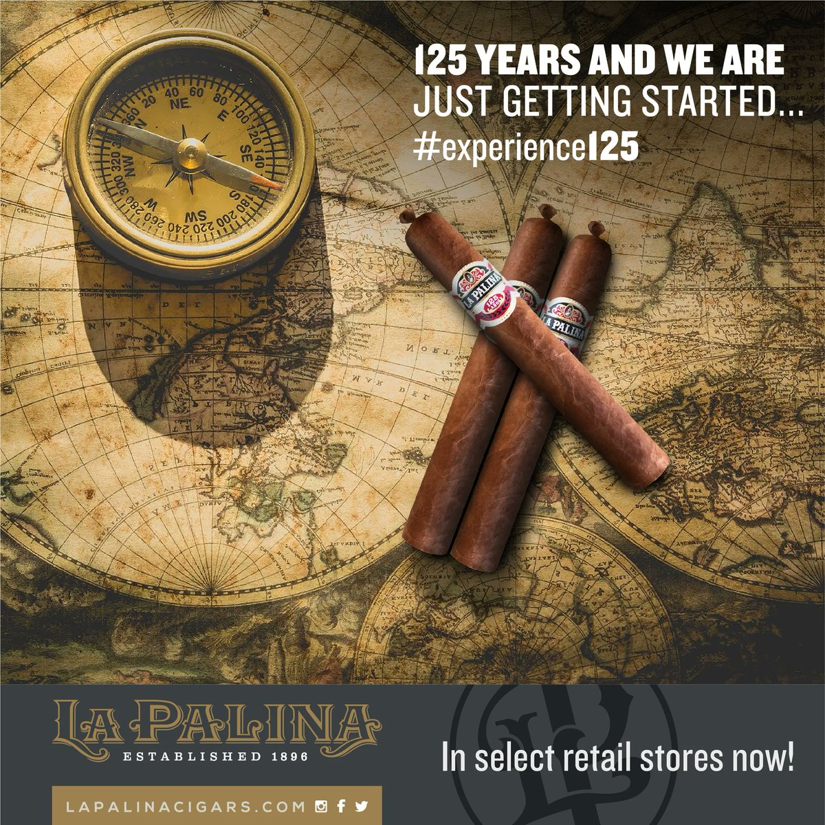 This will be your new favorite cigar! Check with your local brick and mortar for The La Palina 125 Años today! #celebrating125years #botl #sotl #cigars #cigaraficionado