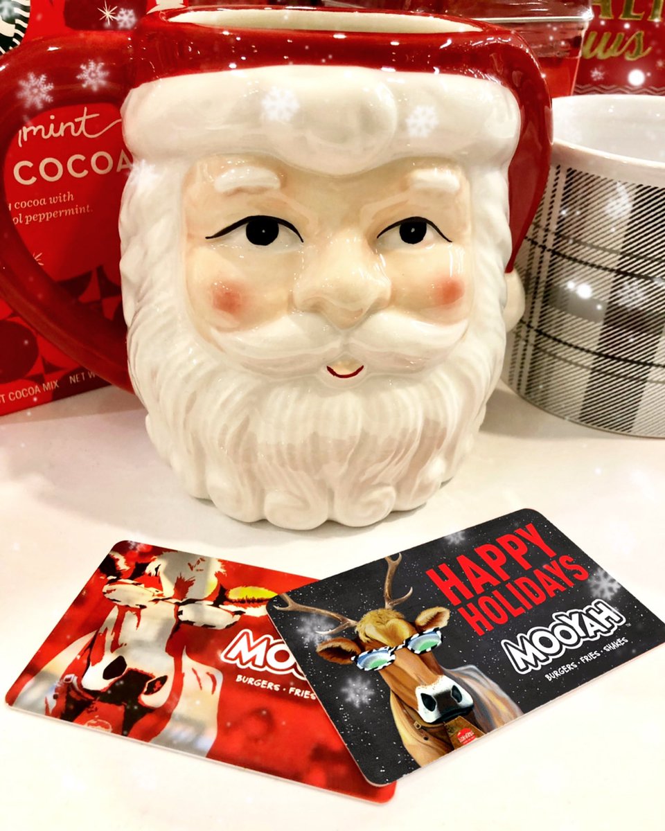 MooyahOC's tweet photo. Eat #MOOYAH, Drink #HotCocoa & #BeMerry Like #SantaClaus! Plus, donโt forget when you purchase a $25 #giftcard thru 12/31 youโll earn a #FREEburger on the #RewardsApp!๐โ๏ธ๐
๐ผ#nationalhotcocoaday #santamug #bestburger #foodiegift #burgerlover #oceats #irvine https://t.co/ScI1ULCByg https://t.co/QwqPrDPOb4